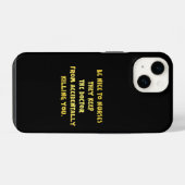 Funny Be Nice-Nurses Joke iPhone Hülle (Rückseite (Horizontal))