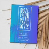 Funny Beach Hochzeit in Urlaubsort Save The Date