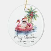 Funny Beach Keramik Ornament (Links)