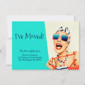 Funny Beach Lady Ich habe mich bewegt Ankündigung (Vorderseite)