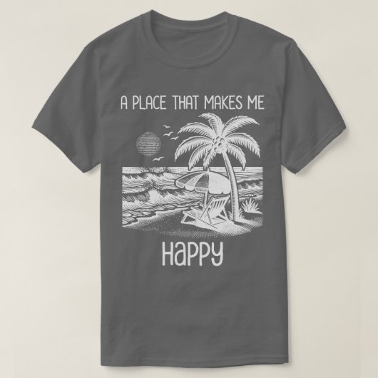 Funny Beach Life Thirt T-Shirt (Design vorne)