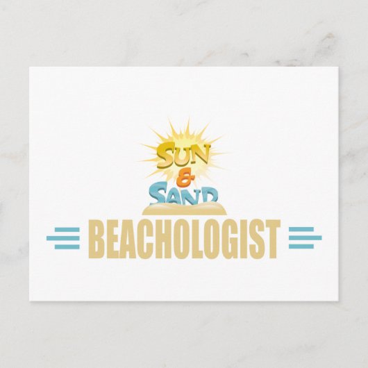 Funny Beach Lover Postkarte (Vorderseite)
