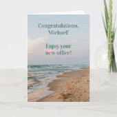 Funny Beach Retirement Card Karte (Vorderseite)