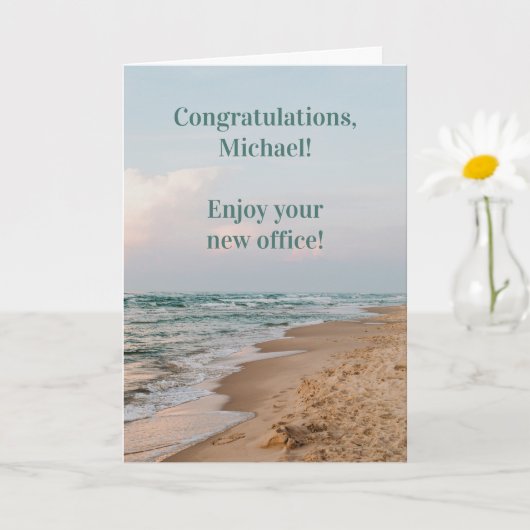 Funny Beach Retirement Card Karte (Kleine Pflanze)
