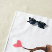 Funny Beach Towel Playl Sloth Smile - Benutzerdefi Strandtuch (Beispiel)