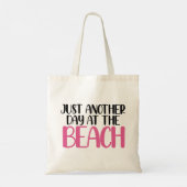 Funny Beach Tropical Flamingo Tote Bag Tragetasche (Rückseite)