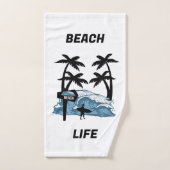 Funny Beach Wave Badhandtuch Set (Handtuch)