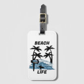 Funny Beach Wave Gepäckanhänger (Vorderseite Vertikal)