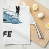 Funny Beach Wave Geschirrtuch (Viertel Falte)