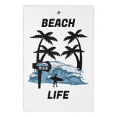 Funny Beach Wave Mini Klemmbrett (Rückseite)
