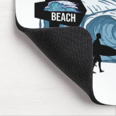 Funny Beach Wave Mousepad (Ecke)