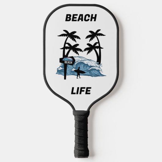 Funny Beach Wave Pickleball Schläger (Vorderseite)