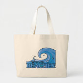 Funny Beach Wave Totbeutel Jumbo Stoffbeutel (Vorne)