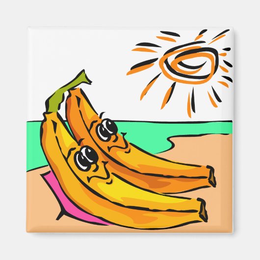 Funny Beach Wedding Idee Magnet (Vorne)