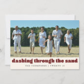 Funny Beach Weihnachten Gepasste Familie Foto Red (Vorderseite)