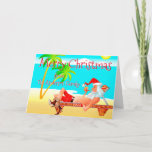 Funny Beach Weihnachtsgrüße Karte<br><div class="desc">Funny Beach Weihnachten Grüße Postkarte. Der Text kann über das Menü "Details" geändert werden. Klicken Sie auf den Button "Anpassen" und können Sie Text- und Farbstil ändern. Andere Farben sind verfügbar. Bitte kontaktieren Sie mich,  wenn Sie Hilfe benötigen,  passende Artikel benötigen oder besondere Wünsche haben.</div>