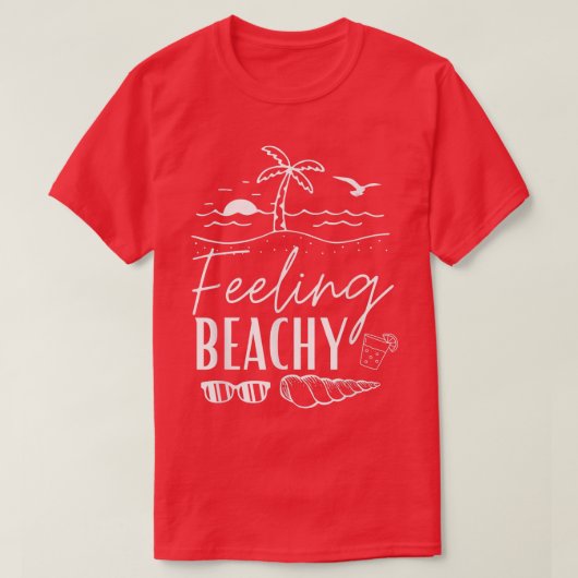 Funny Beachy Vacation on the Beach Womens Summer T-Shirt (Design vorne)