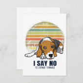 Funny Beagle / Beagle Dog Liebhaber Danke Karte (Vorne/Hinten)