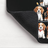 Funny Beagle Christmas Tree Dog Lovers Women Men X Mousepad (Ecke)