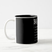 Funny Beagle Definition Zweifarbige Tasse (Links)