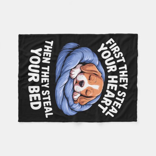 Funny Beagle Design For Men Women Hound Beagle Dog Fleecedecke (Vorderseite (Horizontal))