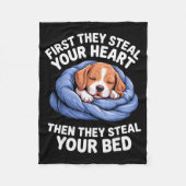 Funny Beagle Design For Men Women Hound Beagle Dog Fleecedecke (Vorderseite)