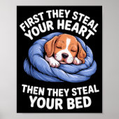 Funny Beagle Design For Men Women Hound Beagle Dog Poster (Vorne)