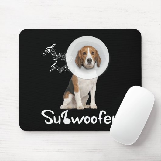 Funny Beagle Dog Lover Sub-Woofer Geschenk Mousepad (Mit Mouse)
