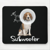 Funny Beagle Dog Lover Sub-Woofer Geschenk Mousepad (Vorne)