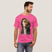 Funny Beagle Dog Rap Rapper Hip Hop Rb T-Shirt (Vorne ganz)