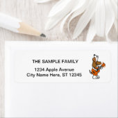 Funny Beagle Dog singen und Gitarre spielen (Insitu)