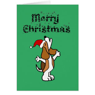 Funny Beagle Dog singen Weihnachtslieder