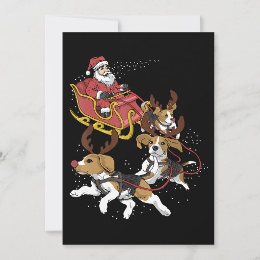 Funny Beagle Dog Weihnachtsgeschenk für Hund Lover Ankündigung (Vorderseite)