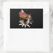 Funny Beagle Dog Weihnachtsgeschenk für Hund Lover Rechteckiger Aufkleber (Tasche)