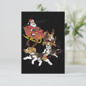 Funny Beagle Dog Weihnachtsgeschenk für Hund Lover RSVP Karte (Stehend Vorderseite)