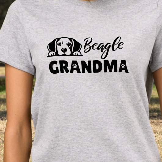 Funny Beagle Großmutter T-Shirt