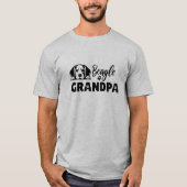 Funny Beagle Großvater T-Shirt (Vorderseite)