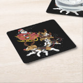 Funny Beagle Hund Weihnachtsgeschenk für Hund Love Rechteckiger Pappuntersetzer (angewinkelt)