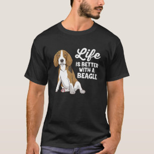 Funny Beagle Hunde Leben ist besser mit einem Beag T-Shirt