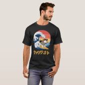Funny Beagle Japanisch Kanagawa Wave Dog T-Shirt (Vorne ganz)