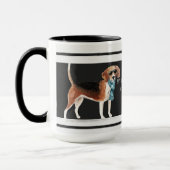 Funny Beagle Liebe mein Vater Dog Lover Tasse (Links)