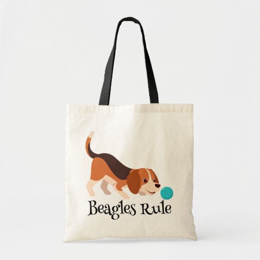 Funny Beagle Lover gibt Cartoon Welpe Dog Lover Tragetasche (Vorne)