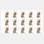 Funny Beagle Moderne Niedliche Weihnachtslichter Etiketten (Blatt)