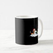 Funny Beagle Snowman Christmas Tree Xmas Womens Me Kaffeetasse (VorderseiteRechts)