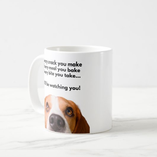 Funny Beagle Tasse, Beagle Lover Geschenk Kaffeetasse (Vorderseite Links)