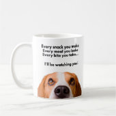 Funny Beagle Tasse, Beagle Lover Geschenk Kaffeetasse (Links)