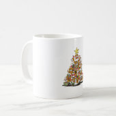Funny Beagle Weihnachtsbaum für Beagle Hundeliebha Kaffeetasse (Vorderseite Links)