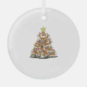 Funny Beagle Weihnachtsbaum für Beagle Hundeliebha Ornament Aus Glas