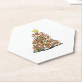 Funny Beagle Weihnachtsbaum für Beagle Hundeliebha Untersetzer (angewinkelt)