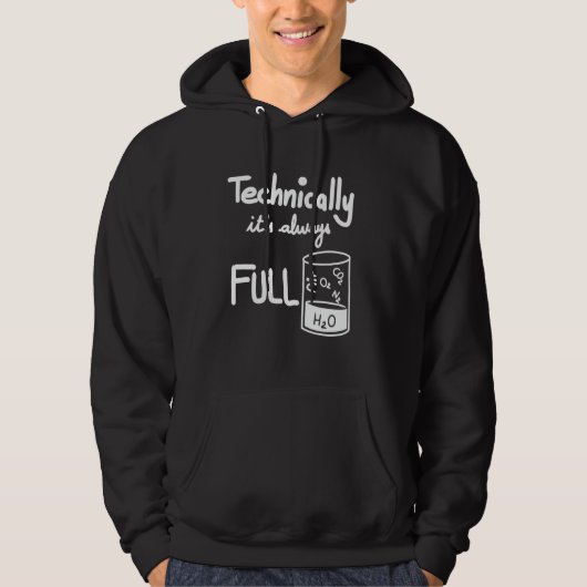 Funny Beaker Science Technisch ist es immer voll Hoodie (Vorderseite)